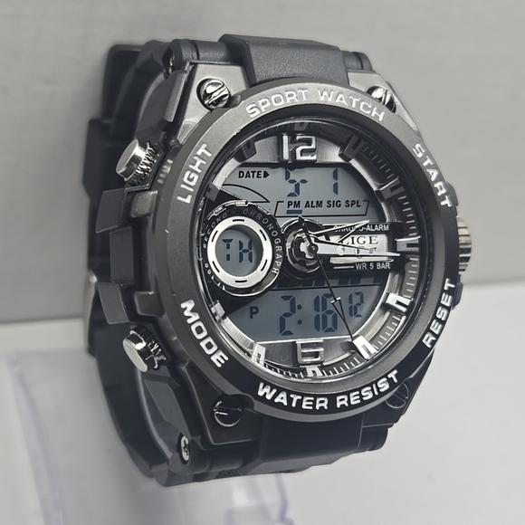 Men's LIGE Dream Digi Ana Chronograph Watch New Battery Month Day Date Alarm - Picture 3 of 11